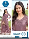 Mercury By Kaya Salsa Embroidery Work Kurti With Bottom Dupatta